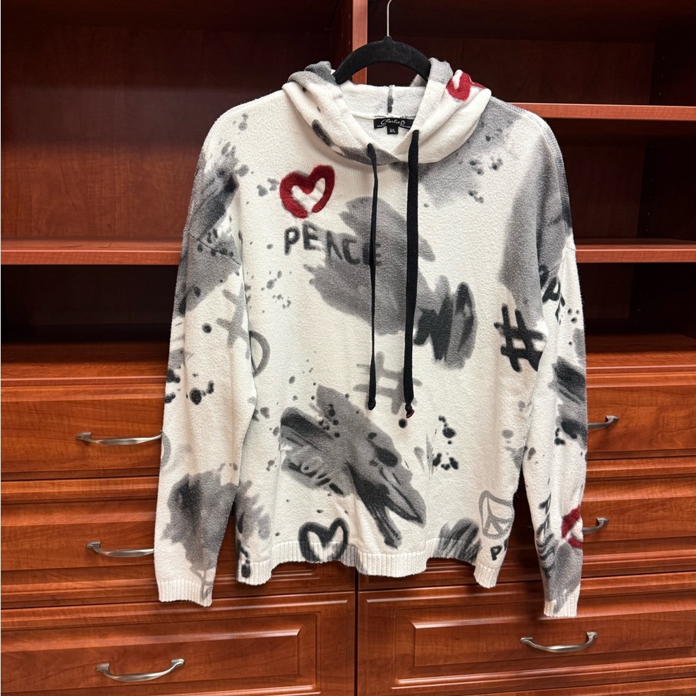 Charlie ❤️ Peace & Hope Hooded Sweater